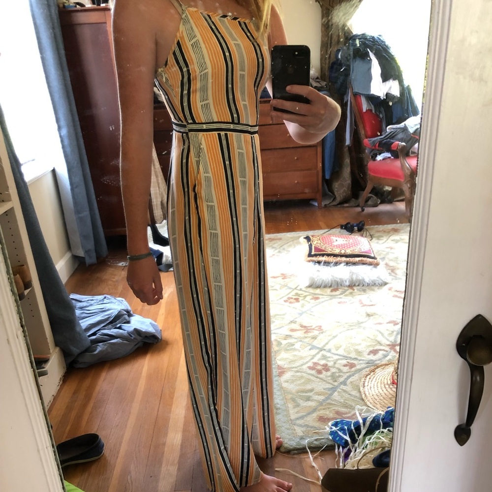 Orange and black jumpsuit! - Picture 2 of 5